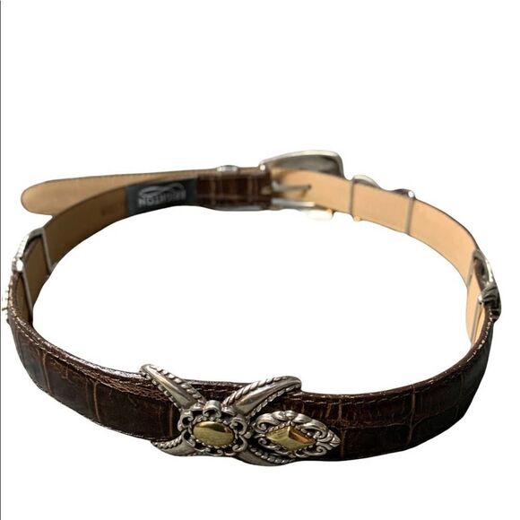 Brighton Brown Leather Belt Style 40388 - Picture 5 of 11